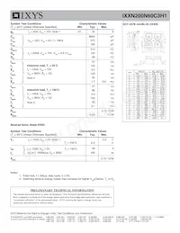 IXXN200N60C3H1 Datenblatt Seite 2