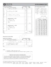 IXYN100N65C3H1 Datasheet Page 2
