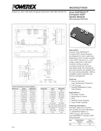 MG300Q2YS60A Datasheet Cover