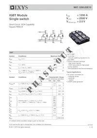 MIO1200-25E10數據表 封面