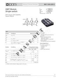 MIO1500-25E10 Datasheet Cover