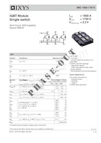 MIO1800-17E10數據表 封面