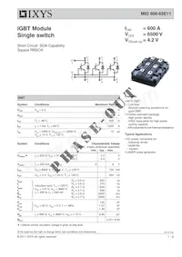 MIO600-65E11 Datasheet Cover