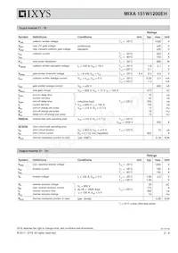 MIXA151W1200EH Datasheet Page 2