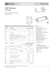 MKI50-12F7 데이터 시트 표지