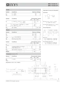 MKI75-06A7T Datasheet Page 2