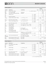 MUBW10-06A6 Datasheet Page 3