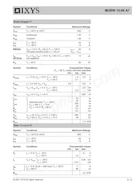 MUBW15-06A7 Datasheet Page 3