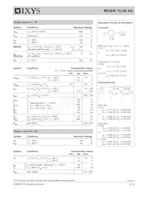 MUBW75-06A8 Datasheet Page 2