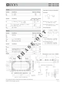 MWI100-12E8 Datasheet Page 2