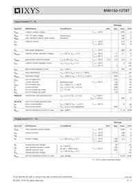 MWI150-12T8T Datasheet Page 2