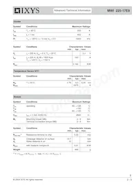 MWI225-17E9 Datasheet Page 2