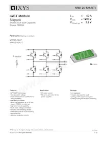 MWI25-12A7T Datasheet Cover