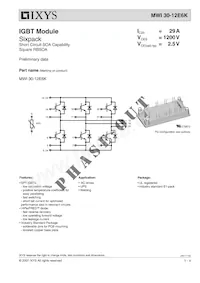 MWI30-12E6K Datasheet Cover