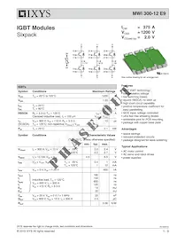 MWI300-12E9 Datasheet Cover