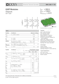 MWI300-17E9 Datasheet Cover