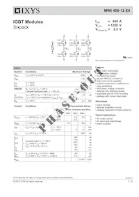MWI450-12E9 Datasheet Cover