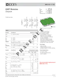 MWI451-17E9 Datasheet Copertura