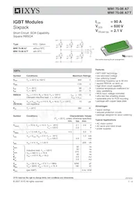 MWI75-06A7T Datasheet Cover