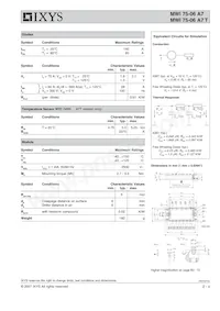MWI75-06A7T Datasheet Page 2