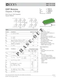 MWI75-12E8 Datasheet Cover