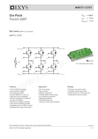 MWI75-12T8T Datasheet Cover