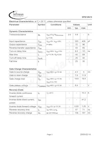 SPB10N10 G Datasheet Page 3