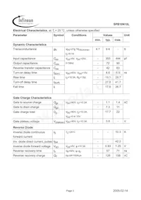 SPB10N10L G Datasheet Page 3