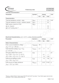 SPB80P06P Datasheet Page 2