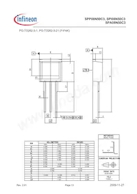 SPI08N50C3HKSA1 Datasheet Page 13