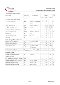 SPP80N04S2-04 Datasheet Page 3