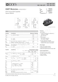 VIO160-12P1 Datasheet Cover