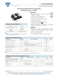 VS-GA250SA60S Datasheet Cover