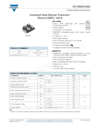 VS-GT100DA120U Datenblatt Cover