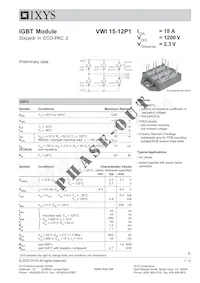 VWI15-12P1 Datasheet Copertura