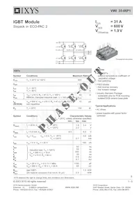 VWI35-06P1 Datasheet Copertura
