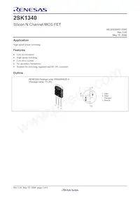 2SK1340-E Datasheet Page 3