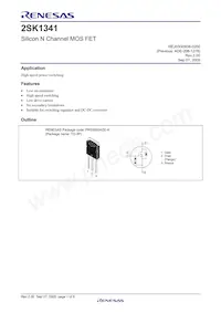 2SK1341-E數據表 頁面 3