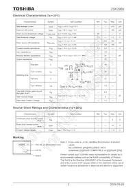 2SK2989 Datasheet Page 2