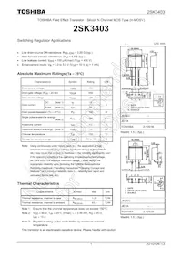 2SK3403(Q) Datasheet Cover