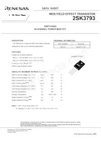 2SK3793-AZ Datasheet Page 3