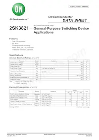 2SK3821-E Datasheet Cover