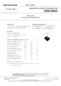 2SK3943-ZP-E1-AY Datasheet Page 3