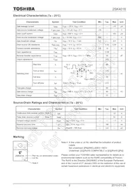 2SK4016(Q) Datenblatt Seite 2