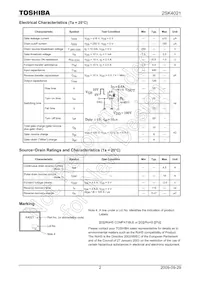 2SK4021(Q) Datasheet Page 2