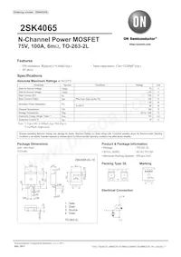 2SK4065-DL-1EX Datasheet Cover