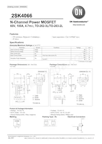 2SK4066-DL-1EX Datasheet Cover