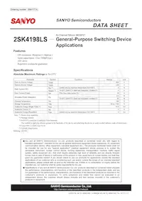 2SK4198LS Datasheet Cover