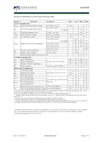 AO3415AL_103 Datasheet Page 2