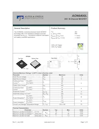 AON6400L Datasheet Cover